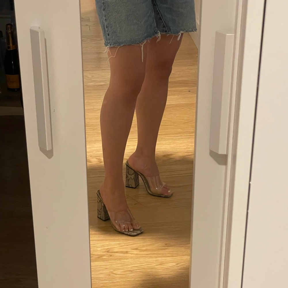 PVC Snakeskin Heels - Picture 2 of 4